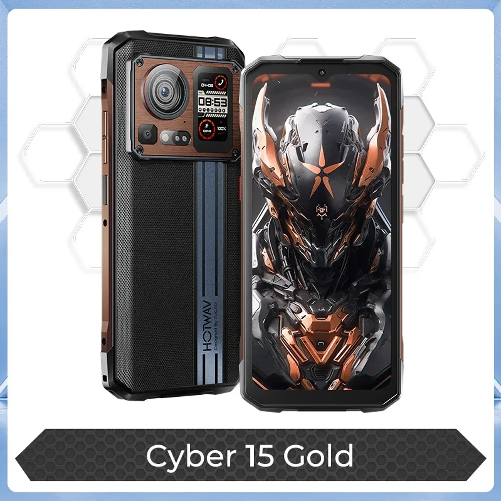 HOTWAV Cyber15 12/256 ゴールド タフネススマホ NEW HOTWAV Cyber 15 Rugged Smartphone Android13 Phone 6.6