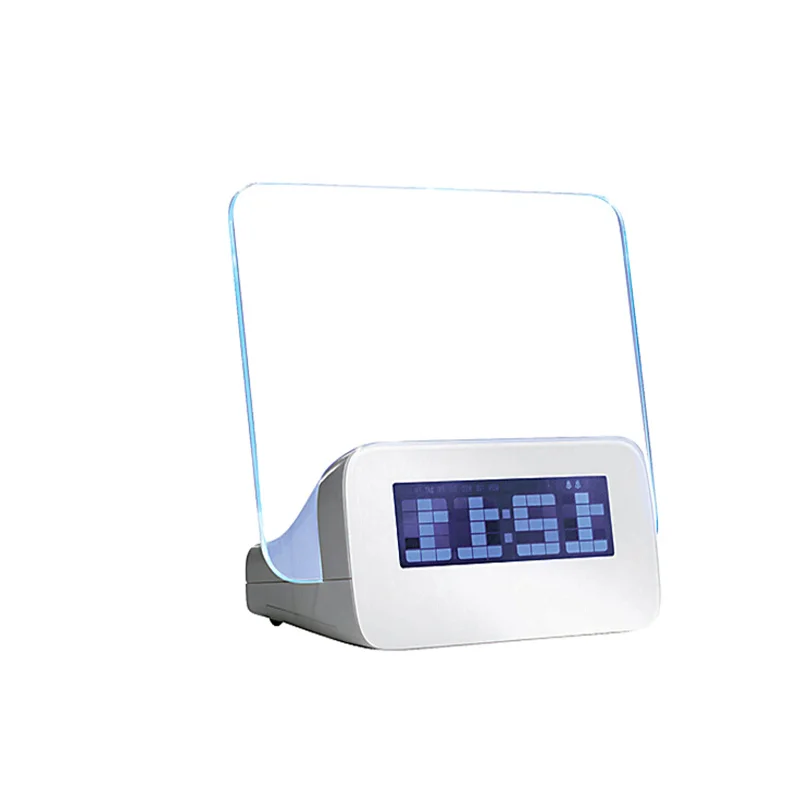 Digital Alarm Clock with Fluorescent Message Board and 4 USB Hub