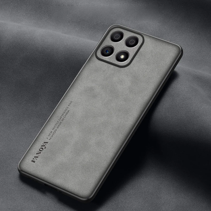 Luxurious Shockproof Matte Leather Phone Case with Soft Back Cover and Skin Feel Finish