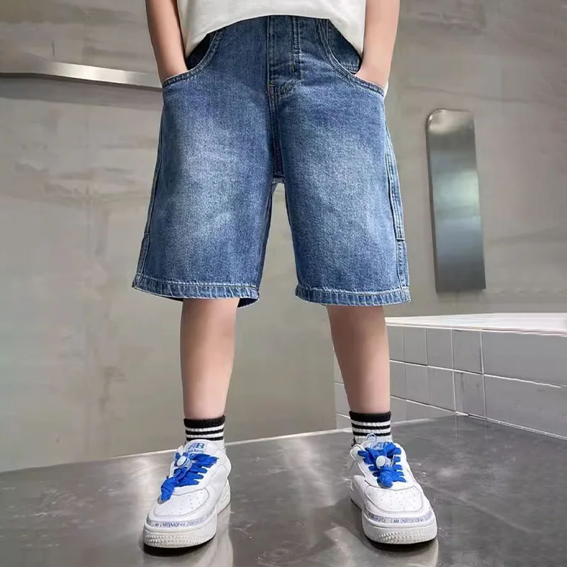 Boys Denim Knee Shorts 5