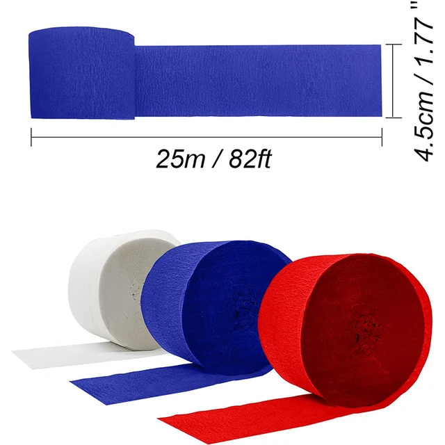 Red White Royal Blue Crepe Paper Streamer Patriotic Party Decorations 4th  of July USA American National Day Party Birthday Decor - AliExpress