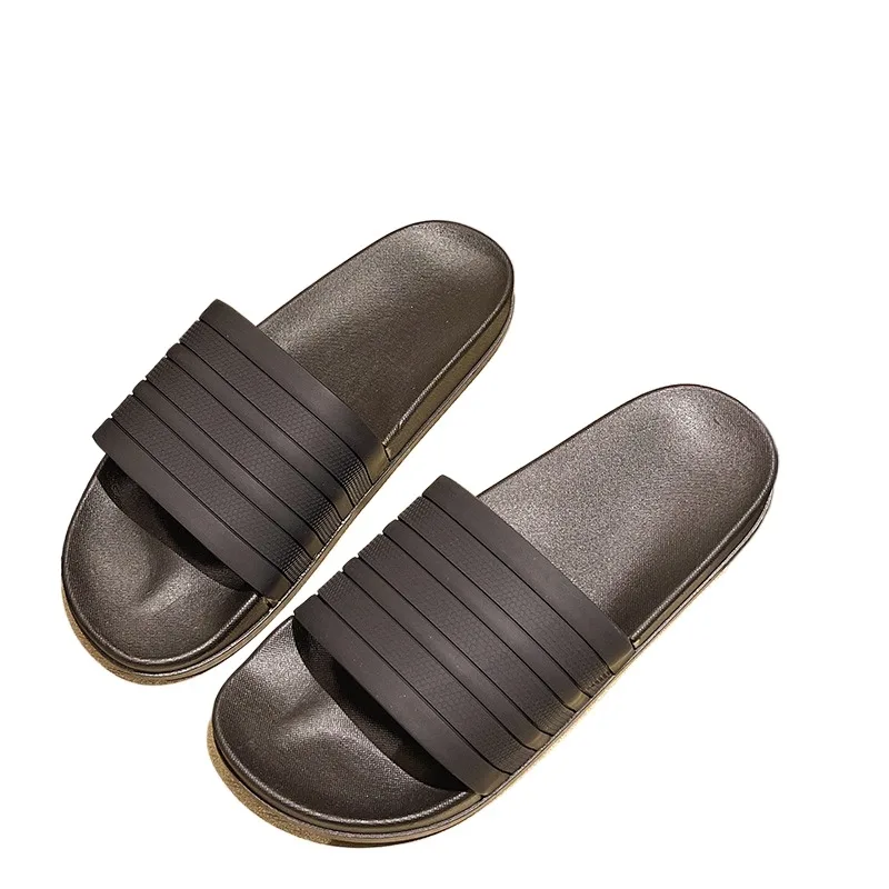 Coconut Sandals Soft Soled Slippers Eva Flip Flops Men Women's Sandals Stripes Pool Slippers Couple Large Size Summer Outdoor Beach Bathroom