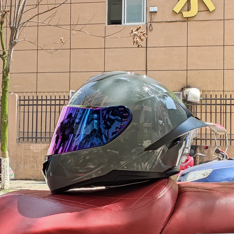Double lens motorcycle helmet racing full helmet Casco Capacete protective DOT