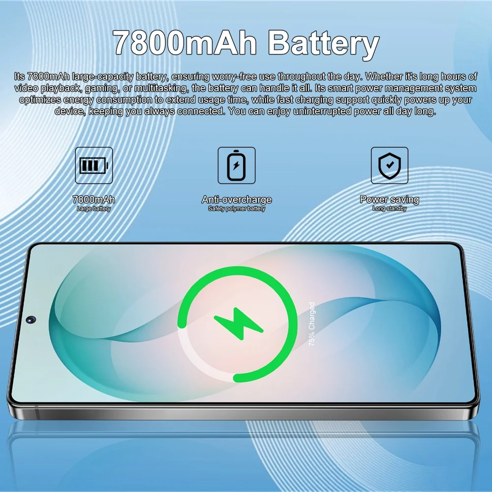 K-Touch S27 Ultra Mobile Phones Smartphone 7.3 Inch 4G 5G Dual Card Dual Standby Cell Phone 16+48MP Camera 7800mAh Android 15 WIFI GPS Global Version Cellphones For Men Women