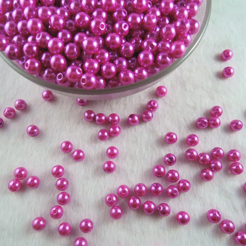6/8//14mm 10 Farben mischen abs Imitation Perle lose Abstands perlen für Schmuck machen DIY Armband Halskette Ohrringe Zubehör – Detail 34