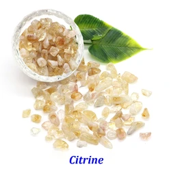 Natural Stone Crystal Chips for Reiki Healing and Aquarium Decoration (Citrine)
