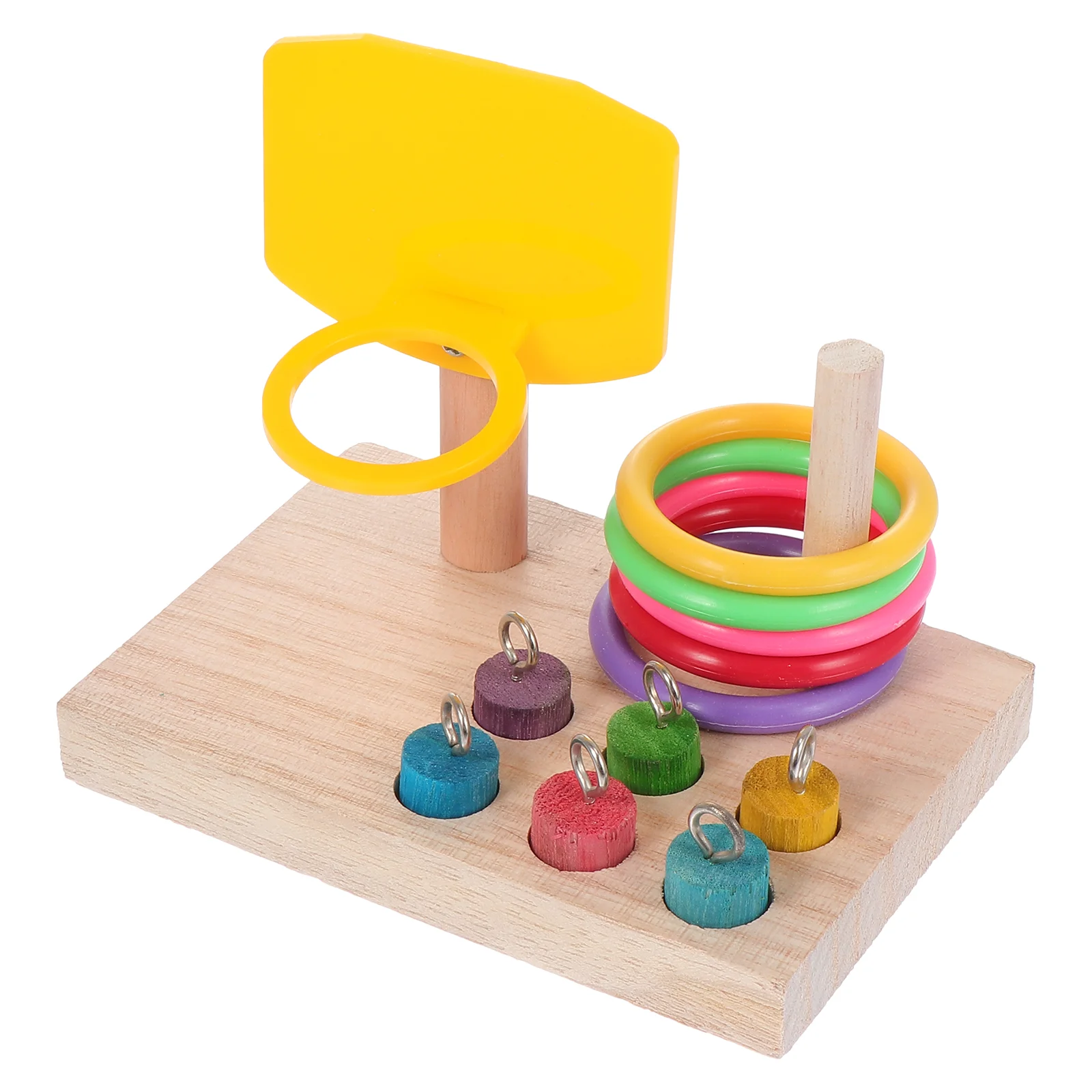 

Toy Bird Budgerigar Training Pet Birds Supplies Ferrule Wooden Bite Biting Plaything Parrot
