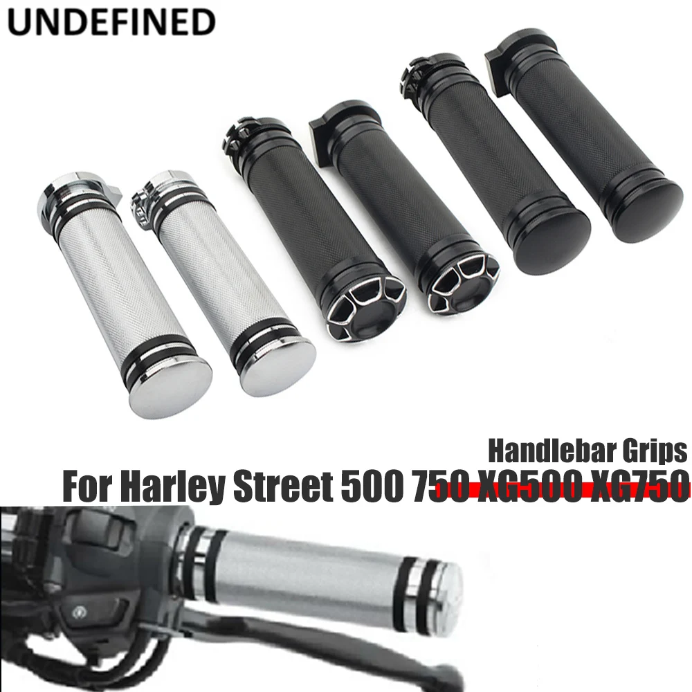 Manopole manubrio per Harley Street 500 XG500 XG750 750 2015-2018 2019 2020  22mm 7/8 ''impugnatura CNC moto nero cromato