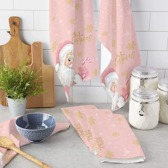 Pink Kitchen Towels + Dish Towels