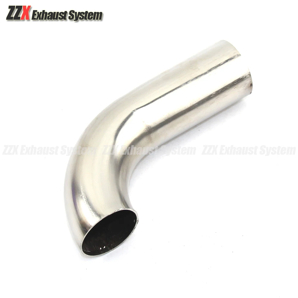 Exhaust Pipe Welding Elbow Fittings Welded Elbow Pipe Fitting Round Pipe Fitting 1PCS Car Exhaust Pipe Muffler Stainless Steel Elbow 90 Degree Angle Pipe To Reduce Diameter