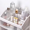 Desktop Storage Boxes With Draws for Vanity Skincare Cosmetics Organizer for Makeup Eyeshadow Brushes Lipstick Dresser Bathroom 6