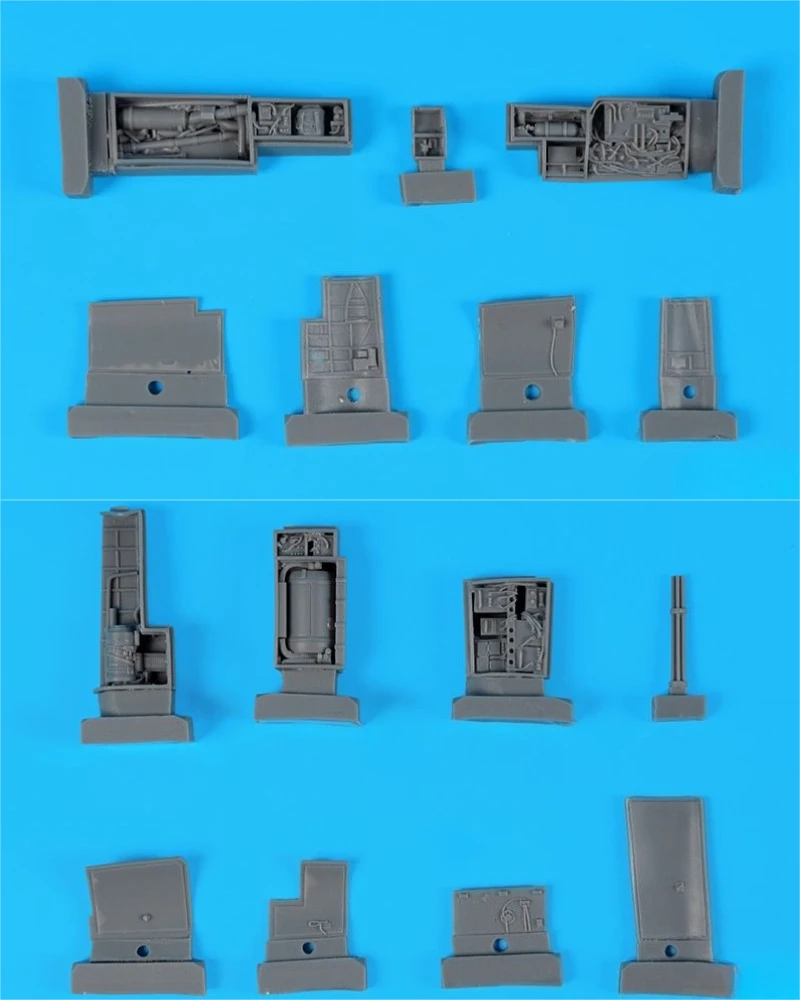 1/48 스케일 다이캐스트 수지 모델 키트 수지 항공기 부품 모델 F-14 D 오른쪽 및 왼쪽 전자 조립되지 않은 도색되지 않음
