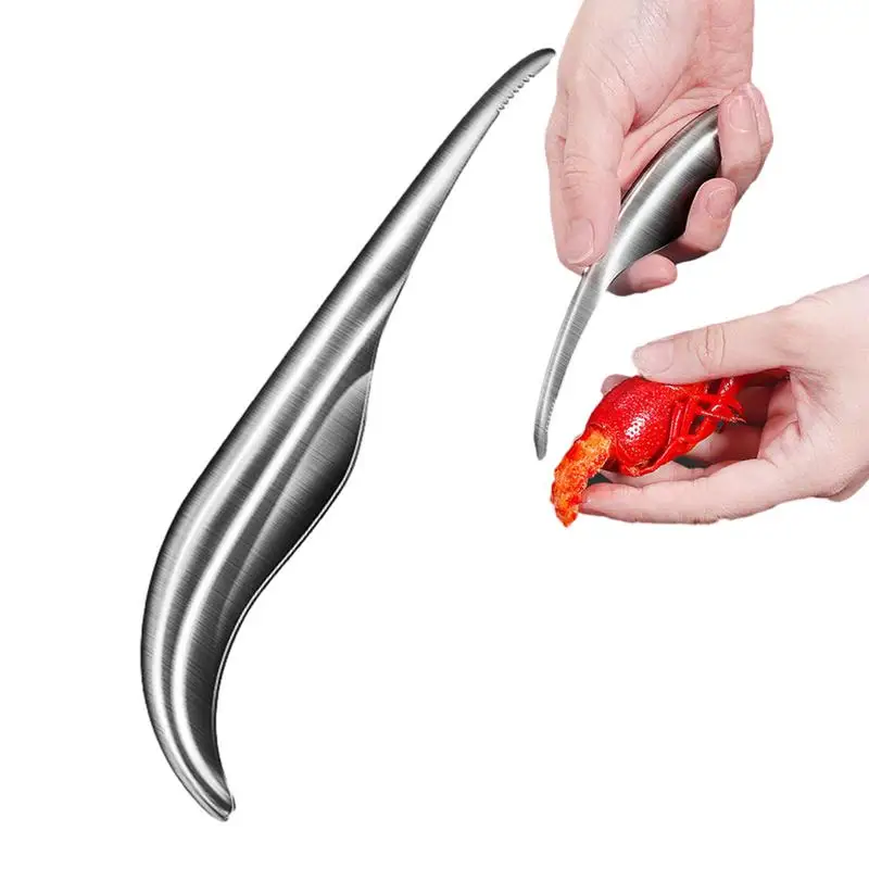 

Shrimp Deveining Tool Shrimp Cleaner Stainless Steel Seafood Peeler Ergonomic Portable Home Use Shrimp Deveiner Tools For Shrimp