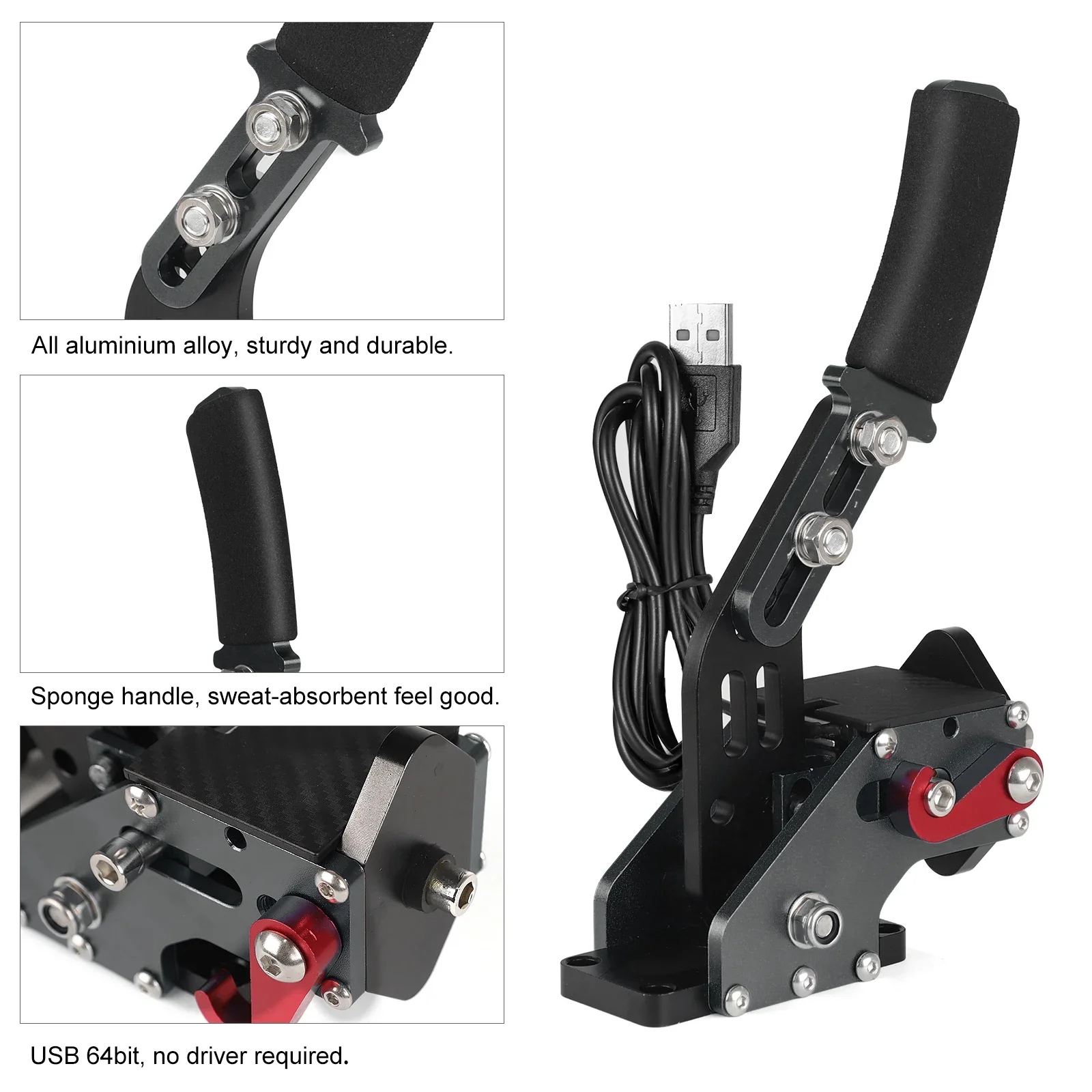 PC Racing Game USB Handbrake Without Clamp For G25/27/29 T300 T500 Racing Games Only PC System