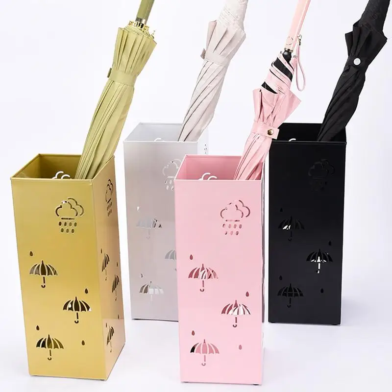 

Square Umbrella Holder For Entryway Home Storage Organization For Corridors Entrance Areas Living Rooms Holds 4-5 Umbrellas