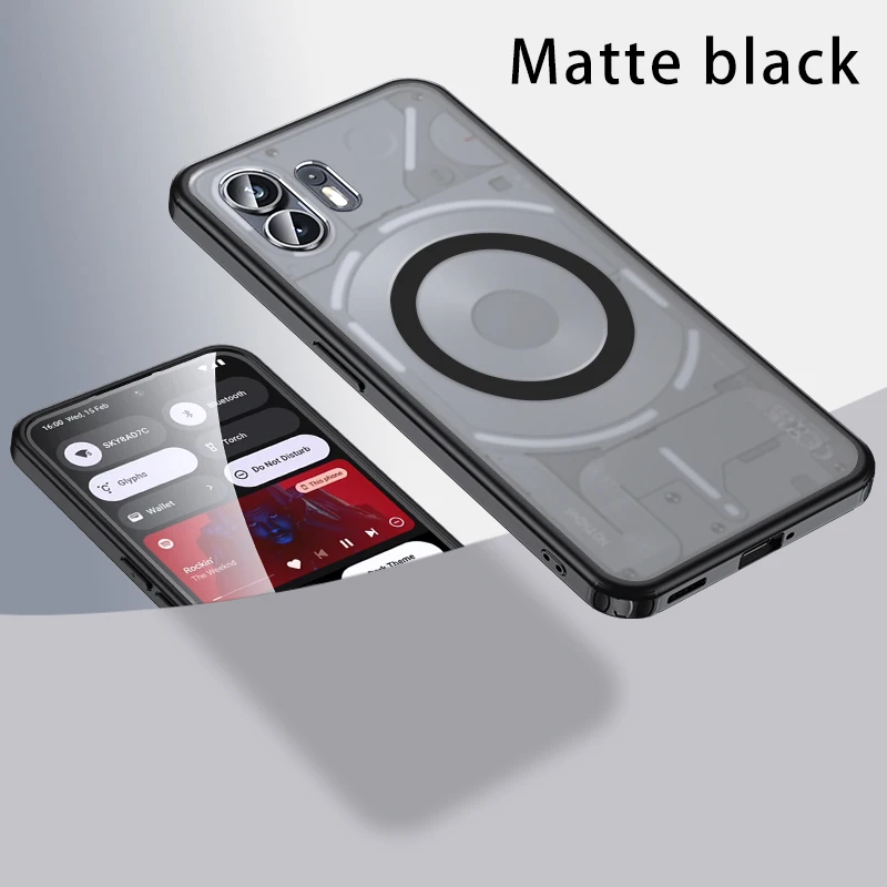 Magnetic Wireless Charging Armor Case - Military Shockproof Back Cover