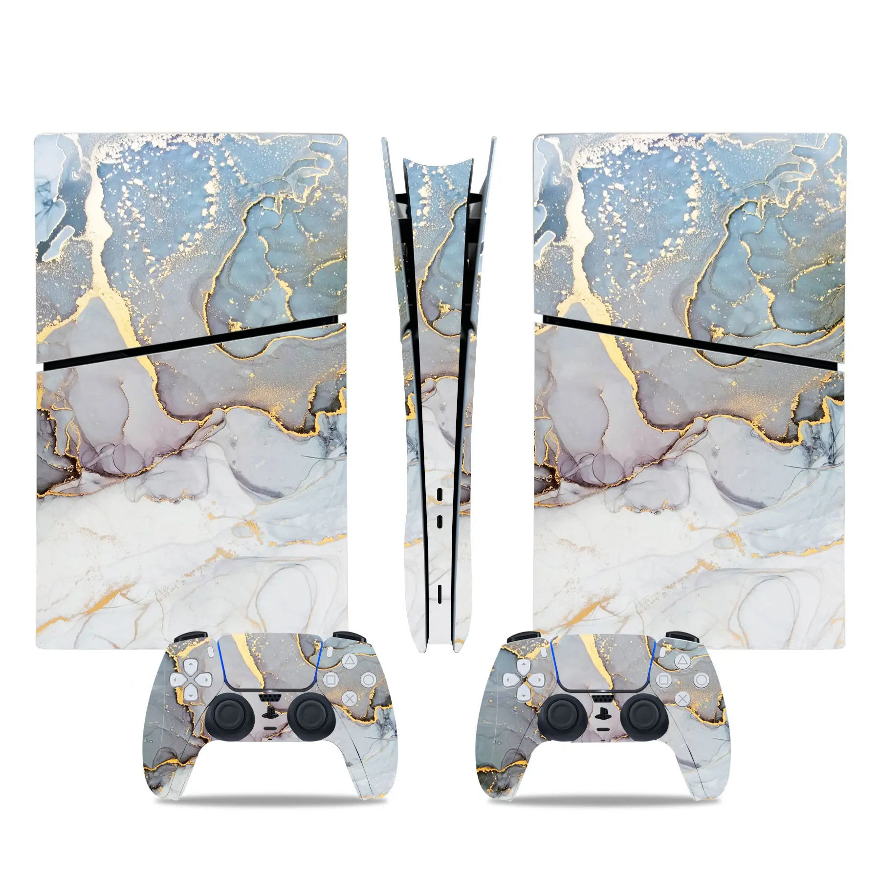 Pink Green Wave Ps5 Slim Disc Skin Sticker Decalcomania Cover Per Ps5 Slim Disk Console E Controller Sticker Vinyl