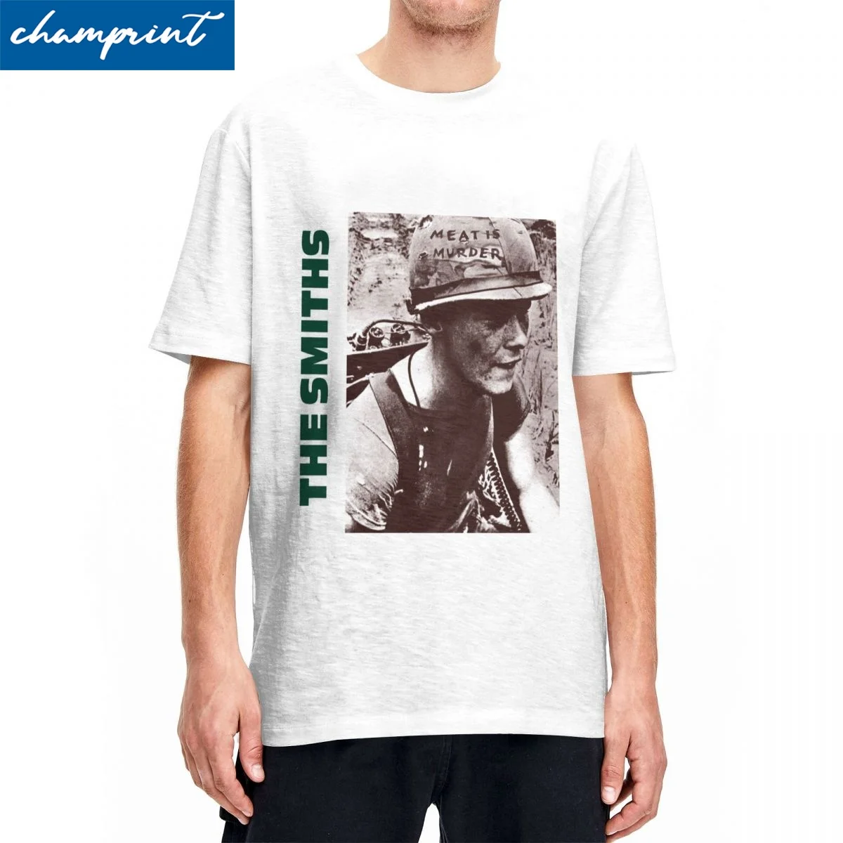 Novità Meat Is Kill The Smiths T Shirt Uomo Cotone Manica Corta Punk Rock Band Girocollo Abbigliamento