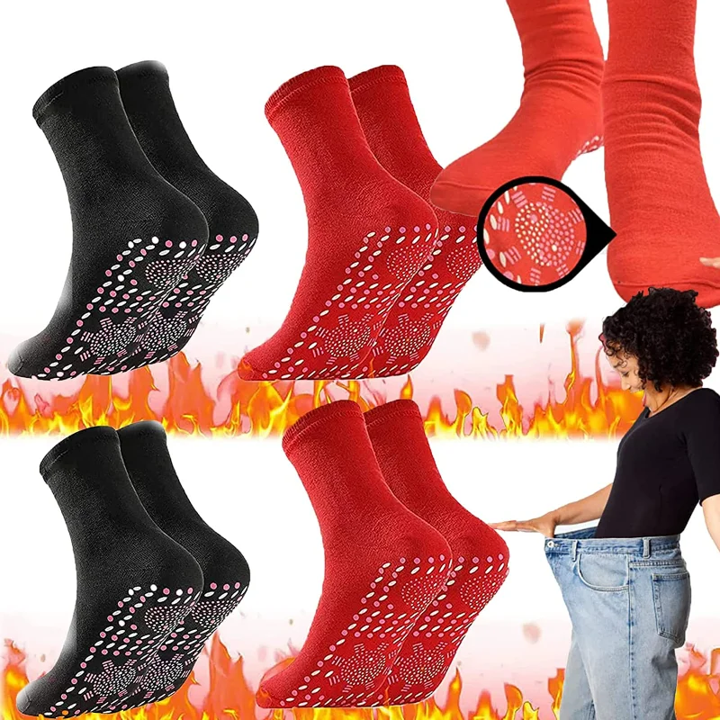 Chaussette De Mise En Forme Auto-Chauffante 6Pcs Tourmaline Acupression