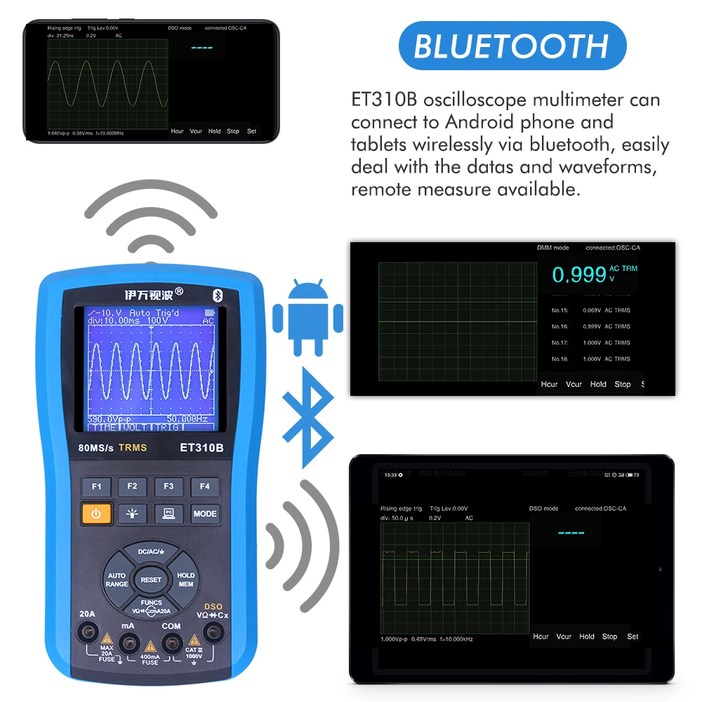 ET310B-Oscilosc-pio-Mult-metro-2em1-Scopemeter-DSO-80MSa-s-Kit-de ...