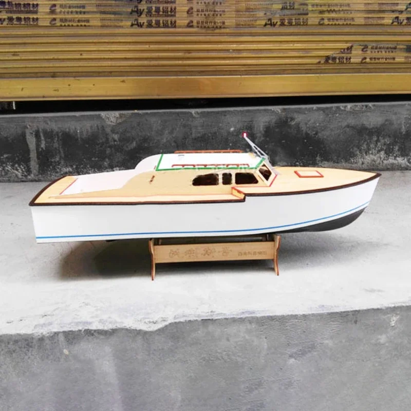 Wooden Yacht Wallis Model Boat DIY Handmade Assembly Ship Model Kit 4