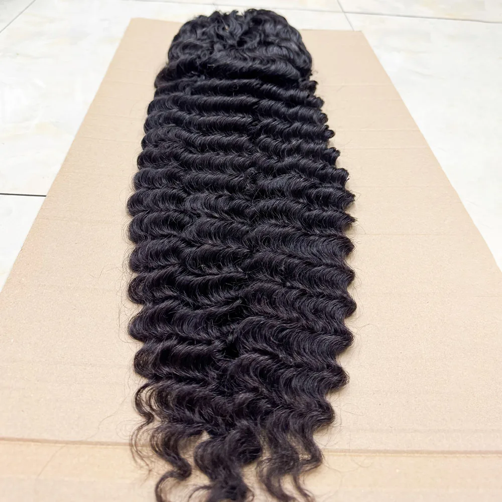 300% Density 5x5 HD Lace Invisible Human Hair Wigs Deep Wave Curl Human Hair Wigs 20-30inches Available For Black Women