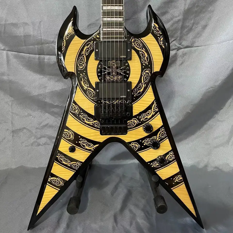 カスタムzakk wyldeオーディオウォーハンマーエレクトリックギター