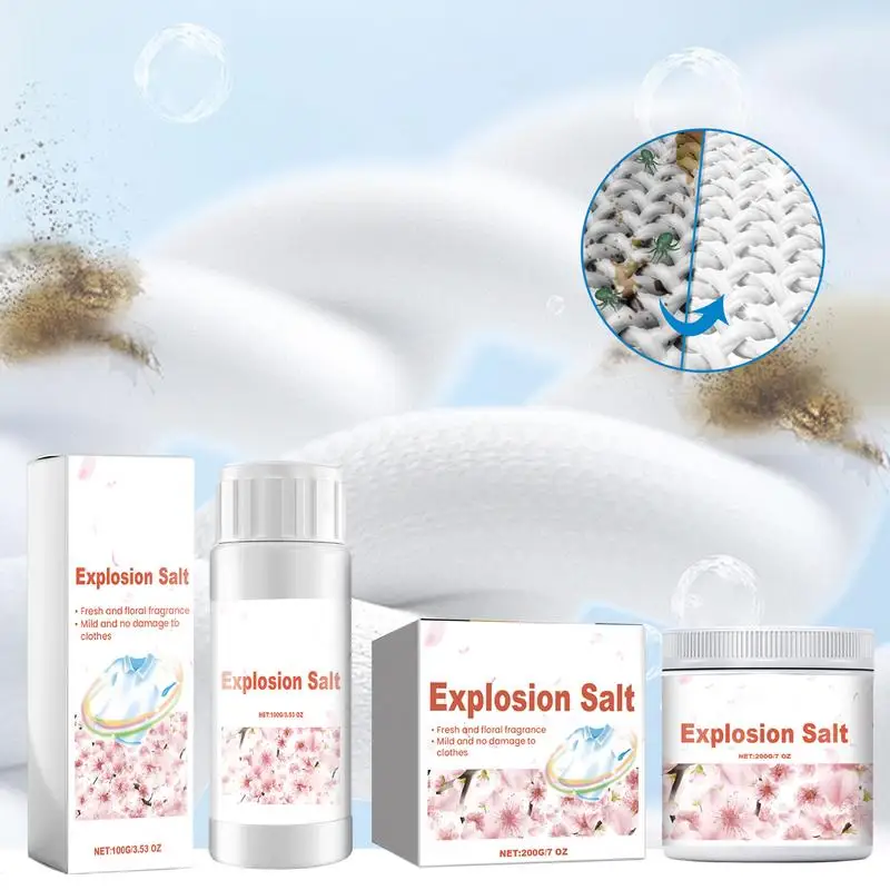Laundry Odor Eliminator For Clothes Multifunctional Laundry Explosive Salt Scent Booster Long-Lasting Scented Powder
