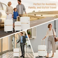 Ensemble de bagages Joyway 3 pièces, valise légère avec porte-gobelet, serrure TSA et roulettes pivotantes 3