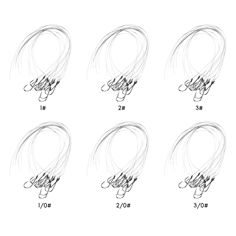 

20Pcs Fishing Hooks With Line Carbon Steel Carp Bait Sharp Fishing Hook Tie-In Fishing Line Outdoor Fish Tie Hook