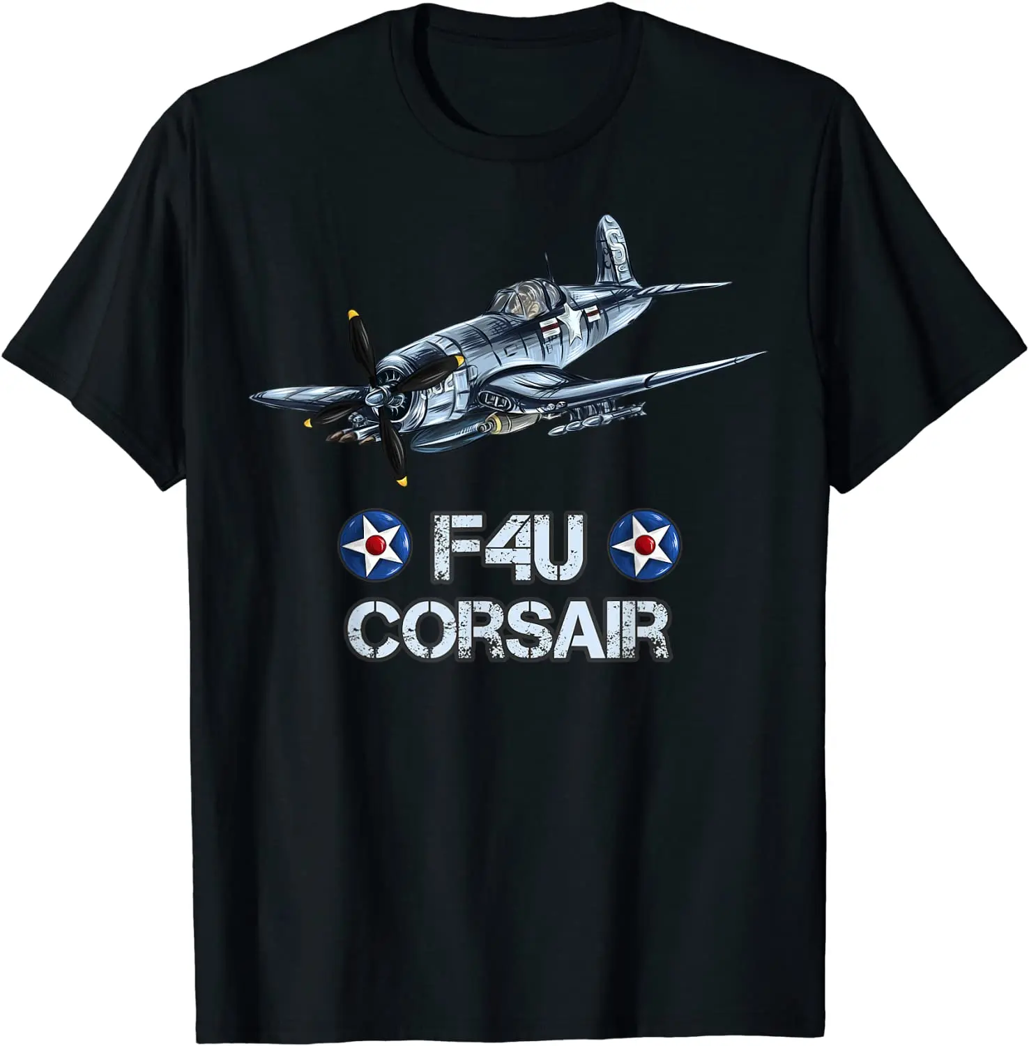 

Naval Aviator F4U WW2 Aircraft Carrier Fighter Summer Cotton O-neck Short Sleeve T-Shirt