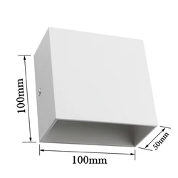 Modern White LED Wall Sconces - 6W Up/Down Indoor Lighting (Warm White (2700 - 3500K))