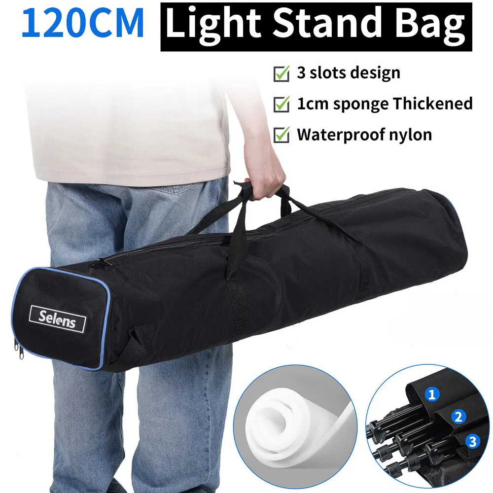

Selens 120cm Portable Photography Equipment Padd Zipper Light Stands Bag For Photo Studio Kits Nylon Waterproof Fishing Bag 가방