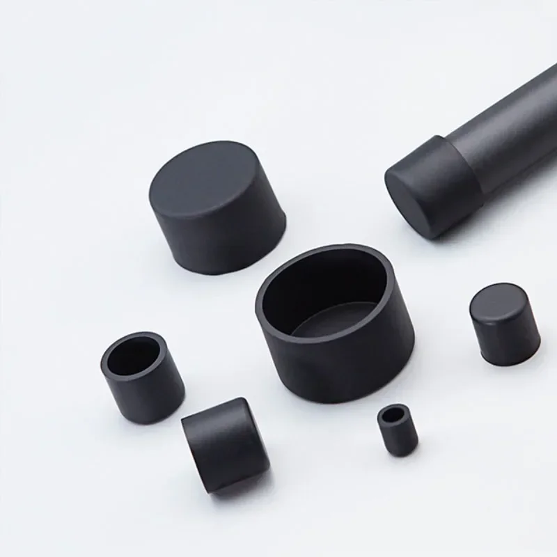 3mm-68.5mm Steel Pipe End Cover Caps Silicone Rubber Round Caps Table Chair Foot Pad Protective Cover Dust Seal pipe end cap rubber caps silicone rubber caps