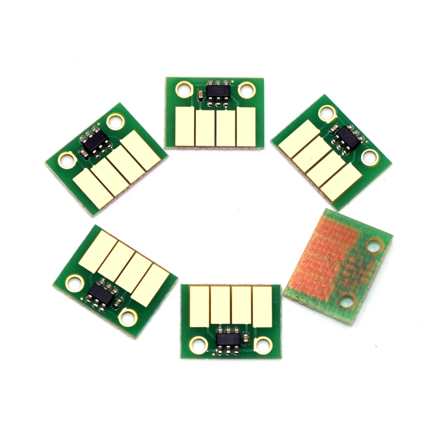 6PC HP72 Auto Reset Cartridge Chip for HP 72 for HP Designjet T610 T620 T770 T790 T1100 T1120 T1200 T1300 T2300 Plotter