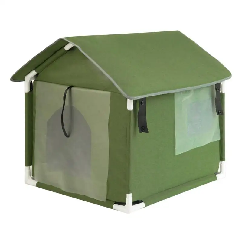 

Outdoor Cat House Pet Bed Cat Shelter Dog Outdoor Nest House Waterproof Foldable Comfortable Pet Cave with Removable Cushion