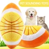 1Pc Pet Toys Fruit Animals Cartoon Dog Toy Stuffed Squeaking Cute Plush Puzzle for Dogs Cat Chew Squeaker Squeaky Toy 4