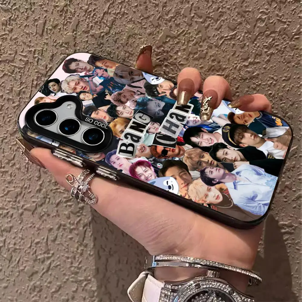 Vibrant Silver IMD Phone Case with Korean Singer Design