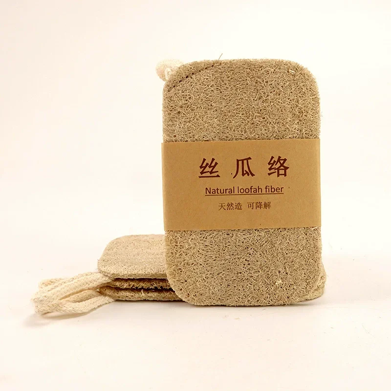 Natural Luffa Dish Towel Dish Pot Oil Stain Removing Scrubber Kitchen Clean Brushes Pad Washing Cloth Sponge Loofah Scrub Pad