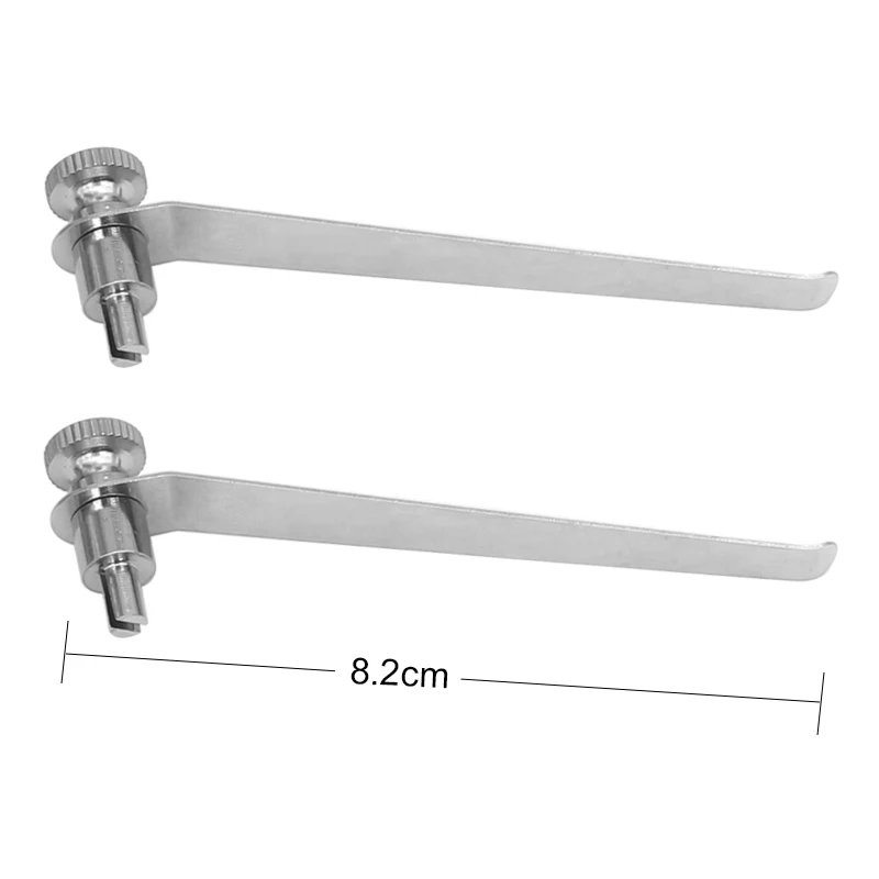 8.2 cm Stainless Steel Presser Holder One Pair For Stereo Microscope Accessory Part microscope presser holder