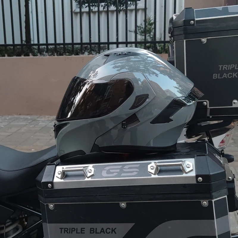 Casque de Moto rcycle à rabat, à Double objectif, complet, de haute qualité, approuvé par le DOT