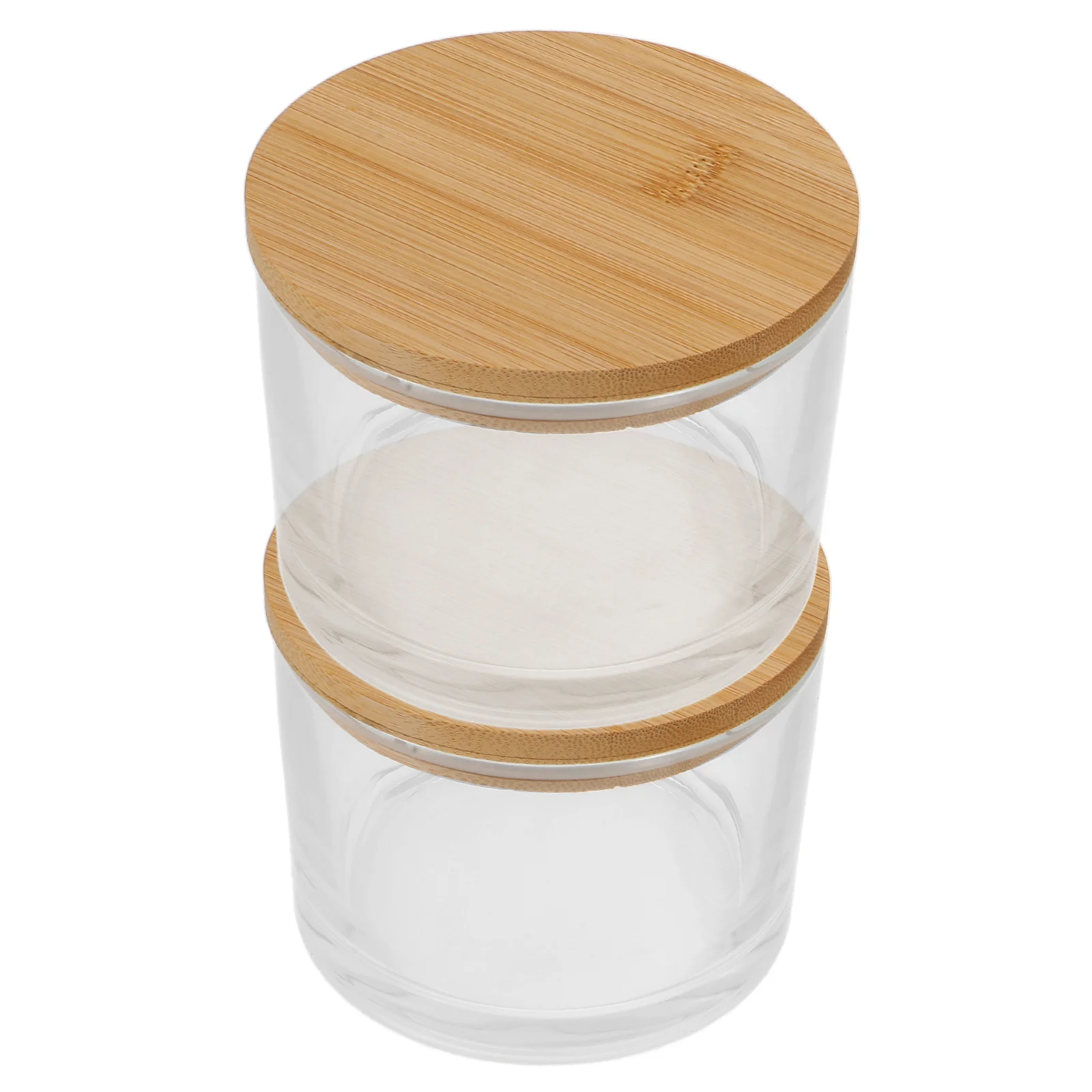 

2 Pcs Glass Jar Bulk Candles Empty Jars Tealight Cup Making Cups Votive Candlestick Dinner Party