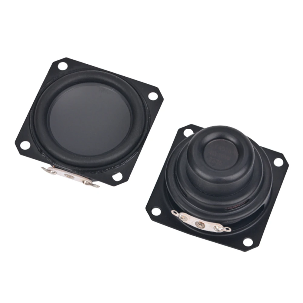 AIYIMA 2Pcs 45MM 4 Ohm 10W Speakers 19 Core Square Rubber Edge Waterproof Ndfeb Full Range Loudspeaker DIY Sound BT Amp Speaker