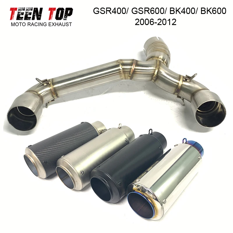 

Выхлопной глушитель из нержавеющей стали для Suzuki GSR400 GSR600 BK400 BK600 2006-2012, мотоциклетный глушитель 51 мм