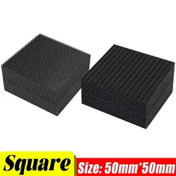 Enhanced Round Adhesive Fabric Fastener Stickers - Strong Hook and Loop Design - 10 sets (Square)