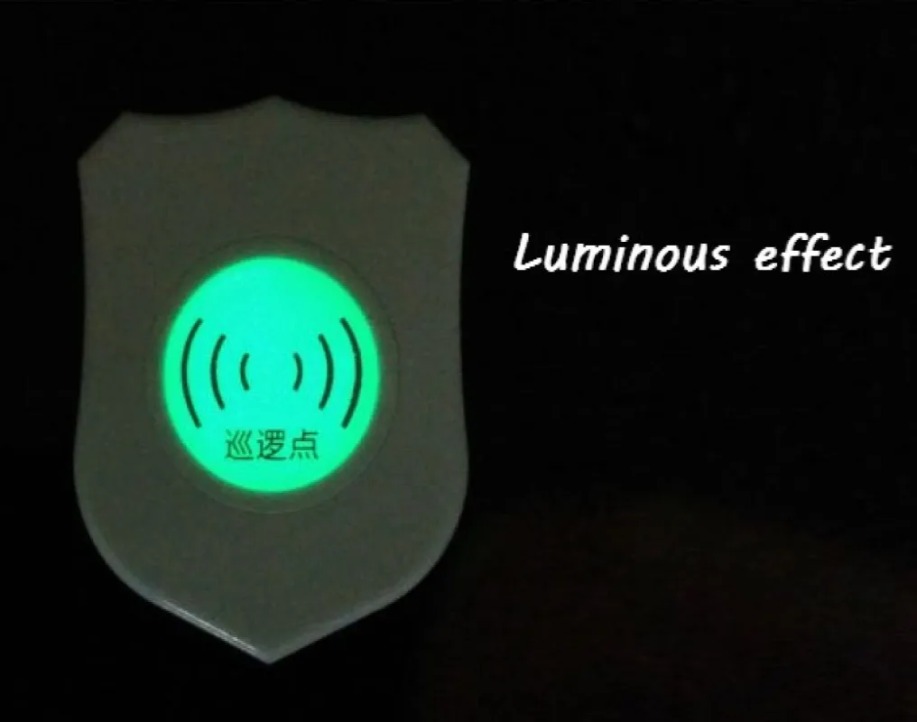 AE56 Shield-shaped Patrol Point Luminous White Patrol Button Location Information Button