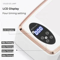 380W UV LED Nail Lamp 90 LEDS Nail Dryer Large Space for Curing All Gel Nail Polish Fast Drying Manicure Pedicure Salon Tool 2