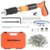 5 Speed Manual Pneumatic Nail Gun Steel Rivet Tool Air Nailer Concrete Wall Anchor Line Slotting Device Woodworking Tool 1