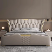 Lits imperméables esthétiques cadre Unique nordique salon lits de rangement Double chambre Muebles Para El Hogar accessoires de maison 2