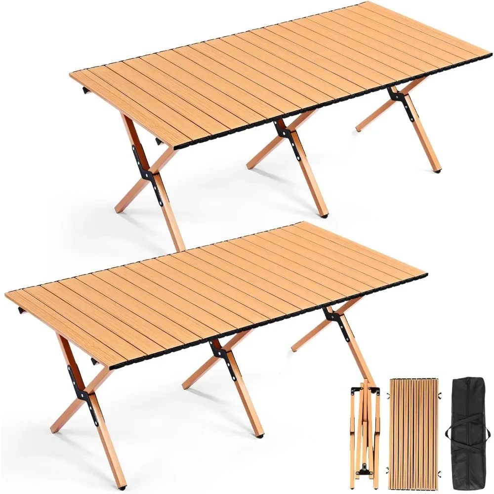 

Foldable Table Carbon Steel Roll Up Side Camp Table With Carry Bag for Outdoor Camping Tables